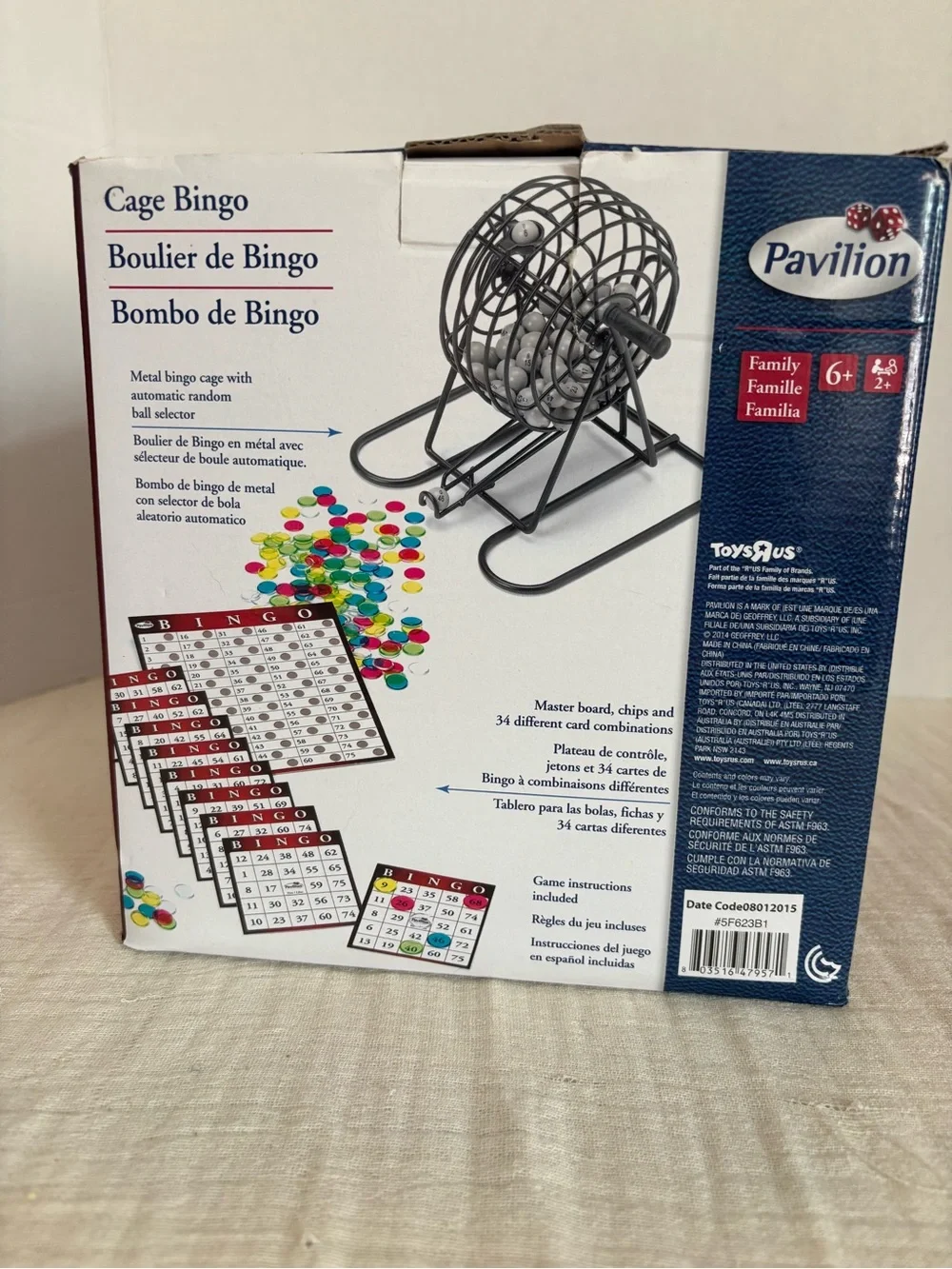 Bingo game box